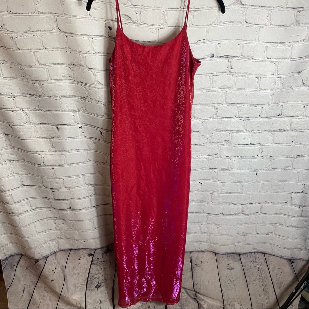 Red Shimmering Dress Size Small